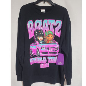 bratz world tour 2001 sweatshirt size large